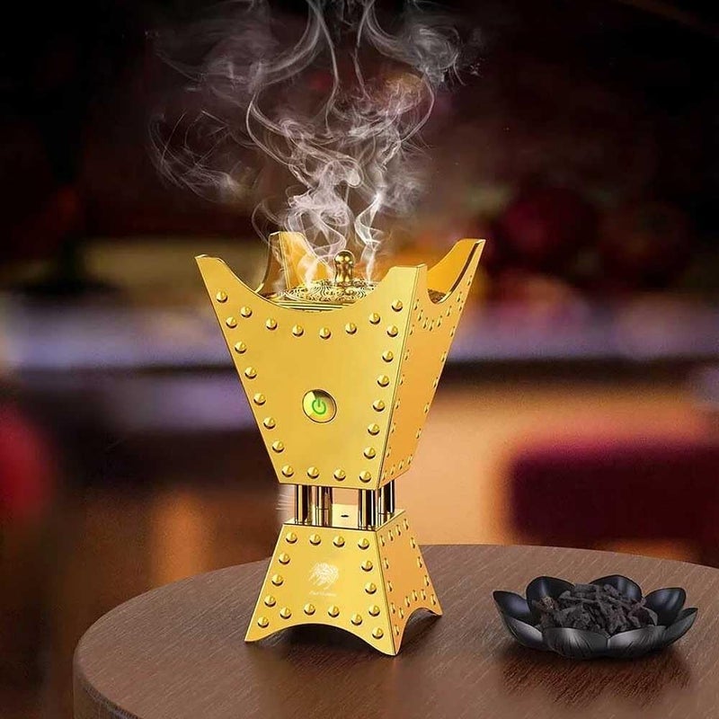 موقد بخور محمول يعمل عبر USB مع تسخين متقدم للمنزل والسفر، تصميم سيراميكي